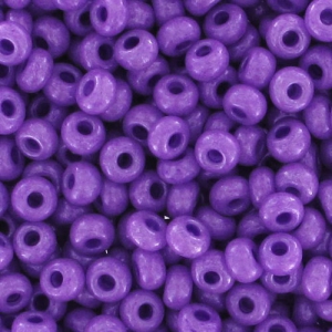 Preciosa Seed Beads 11/0 2 mm - Opaque Purple x 20 g