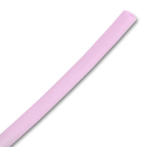 Plastic hollow cord 4mm Light Rose x 2 m