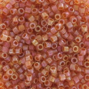 Miyuki Delica 11/0 DB1733 - Opal AB Lined Dark Peach