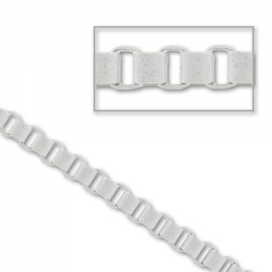 Box Chain 3mm White x 1,2m