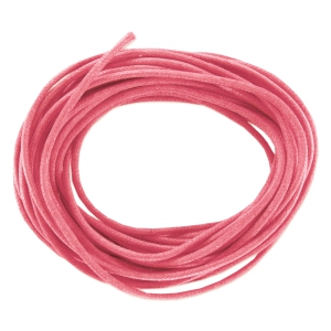 Cotton waxed cord 1,5mm Rose Fuchsia x5m