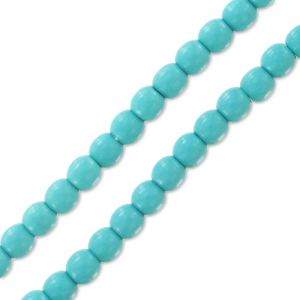 Round beads Shiny 2mm Turquoise Bleu x150
