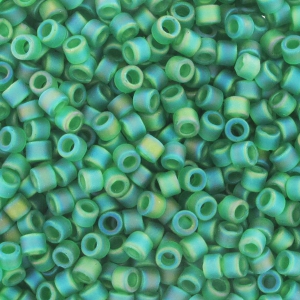 Miyuki Delica 11/0 DB0858 - Matte Transparent Green AB