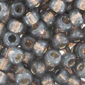 Miyuki Seed beads 8/0 650 - Dyed Rustic Gray Alabaster Silverline x8g