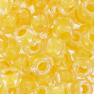 Miyuki Seed beads 8/0 202 - Lemon Lined Crystal x8g