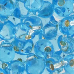 Miyuki Fringe beads 3.4mm DP018 - Aquamarine Silver Lined x8g