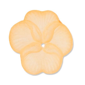 Flower Orchid 22 mm Peach Frosted