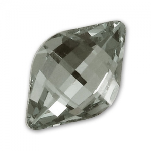 PureCrystal 4230 Lemon Fancy Stone 14x9mm Crystal Silver Night x1