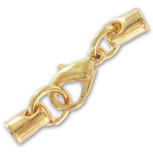 Lace holder clasp 3mm fine Gold plated x1