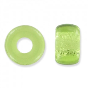 Large hole beads - Pony Beads 9 mm - Preciosa - Light Olivine x15