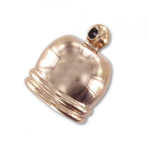 CCB terminator for 12mm cord 12mm rose gold tone x1