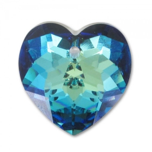 PureCrystal 6215 Heart 18mm Crystal Bermuda Blue x1