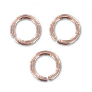Rose Gold-filled jumprings open 5x0.76 mm x10
