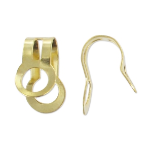 Charm clip 11x6 mm golden x4