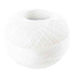 cotton yarn Lizbeth size 20 Snow White n°601 x192m