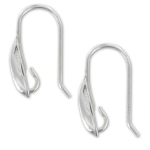 925 Sterling Silver earwires - Made in Europe - 19mm x2