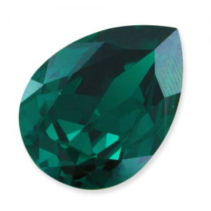 PureCrystal 4320 Pear Fancy Stone 18x13mm Emerald x1
