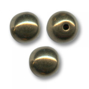 Round beads 6mm Gold Bronze x25