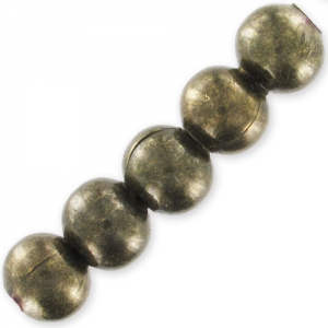 Metal balls 12mm Bronze tone x10
