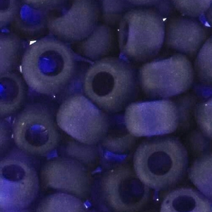 Toho seed beads 8/0 TO8R0008DF - Transparent Frosted Cobalt