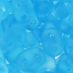 SuperDuo 2.5x5mm Aquamarine Mat x10g