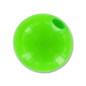 Polaris round bead Opaque  8mm Fluo Green x1