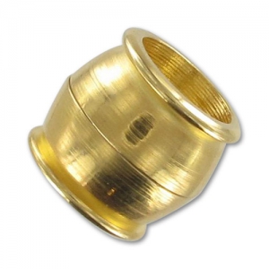 Magnetic clasp 15x14mm for 10mm cord fine Gold plated x1