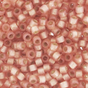 Miyuki Delica 11/0 DB0622 - Dyed Peach Silver Lined Alabaster