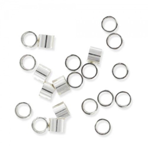 925 Silver crimp tube 2x2,5mm x20