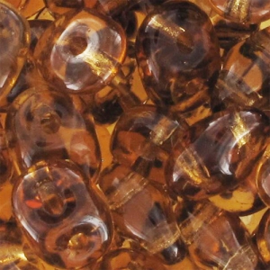 SuperDuo 2.5x5mm Smoked Topaz  x10g