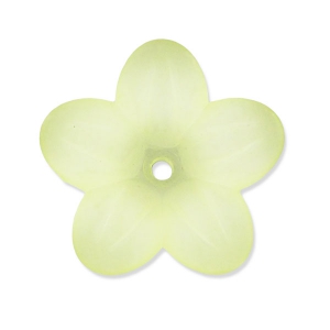 Flower 20mm light green Frosted