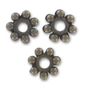 Metal spacer beads 4mm Bronze tone x20