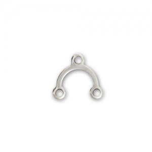 925 Sterling Silver 9x8,5mm x1