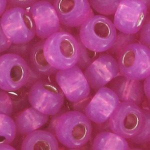 Toho seed beads 11/0 TO11RPF2107 - PF Milky Electric Pink SL