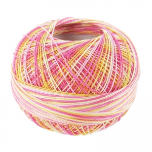 cotton yarn Lizbeth size 40 Tropical Punch n°132 x274m