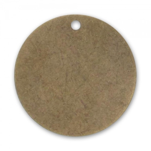 Smooth sequin 25mm bronze tone x2