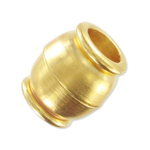 Magnetic clasp 11x10mm for 5 mm cord fine Gold plated x1