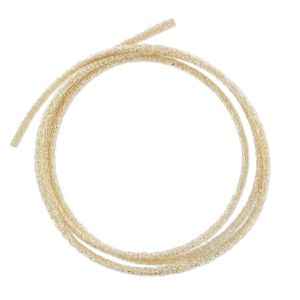 Metallic cord Mokuba 2 mm - Light Gold golden thread x1m