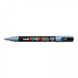 Marker Posca bullet tip fine 1.3 mm dark grey