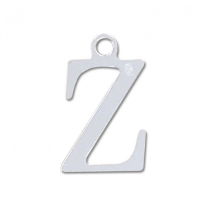 Z letter Sterling silver charm 15mm x1