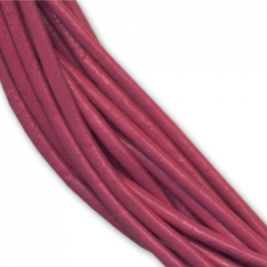 Leather cord 1,5mm Dark Fuschia x 2m