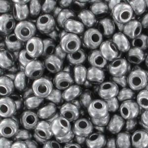 Preciosa Seed Beads 11/0 2 mm - Silver-Plated x 20 g