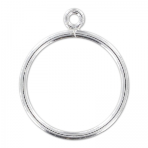 925 Sterling Silver Ring with 1 loop size 50 x1