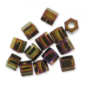 Miyuki 8/0 Hex Cut Seed Beads 462 - Gold Iris Metallic x8g