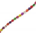 Bead Assortment of skulls in  synthetic Howlite 10mm Multicolored x38cm