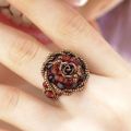 Miyuki Ring Kit Rote Rose