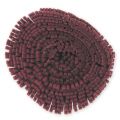 Ultra Suede Ribbon fringes  28mm Bordeaux x1,6m