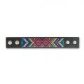 Kit Bracelet to embroider Navajo motif black x1
