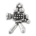 Camera charm 20mm Old silver tone x1