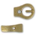 Hook and eye clasp belt 32mm Bronze tone x1
